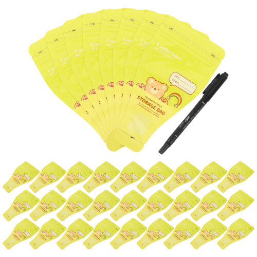 240Pièces Pochettes Lait Voyage Pet Vert Clair À Usage Unique 2