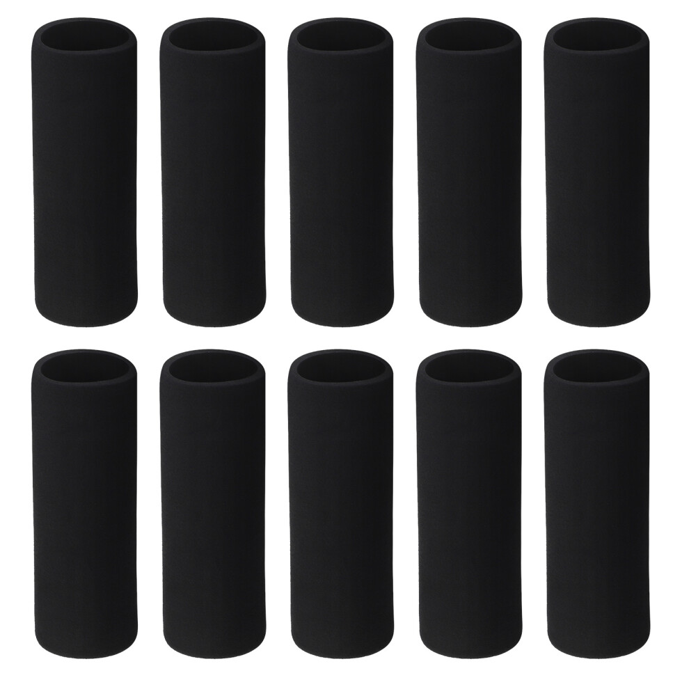 28Pcs Sponge Motorcycle Handlebar Grips Comfortable Foam Covers Black 3422184185866