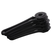 15Pcs Black Plastic Card Cutter with Ergonomic Handle for Office Use