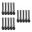 15Pcs Black Plastic Card Cutter with Ergonomic Handle for Office Use 9