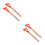 4Pcs Wood Garden Fork Handle Replacement -Shaped Comfortable Grip 7
