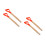 4Pcs Wood Garden Fork Handle Replacement -Shaped Comfortable Grip 4