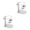 2Sets Foldable Coffee Pour-Over Stand Silver Stainless Steel 6