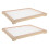 6Pcs Wooden Mesh Drying Rack for Herbs Stackable Light Brown Home Use 1