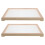6Pcs Wooden Mesh Drying Rack for Herbs Stackable Light Brown Home Use 3