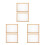 6Pcs Wooden Mesh Drying Rack for Herbs Stackable Light Brown Home Use 6