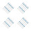 48 Pcs Universal Twin Needles For Sewing Machines With Plastic Box 4