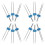 48 Pcs Universal Twin Needles For Sewing Machines With Plastic Box 2