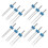 48 Pcs Universal Twin Needles For Sewing Machines With Plastic Box 3