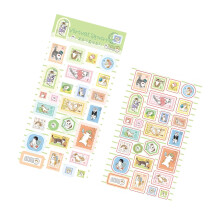 Unieke vorm katten expressie sticker ambachtelijke-4