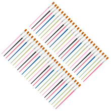 Pak van 50 nylon penselen voor-16,5 platte kop gemengd