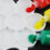 Plastic kinderverfmengbak, schilderpalet,-6 framekleurenpalet 7
