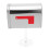 2Pcs Mini Silver Mailbox Model Iron Mounted Wall Post Box Ornament 3