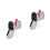 2Pcs Mini Silver Mailbox Model Iron Mounted Wall Post Box Ornament 4