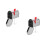 2Pcs Mini Silver Mailbox Model Iron Mounted Wall Post Box Ornament 8