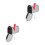 2Pcs Mini Silver Mailbox Model Iron Mounted Wall Post Box Ornament 6