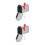 2Pcs Mini Silver Mailbox Model Iron Mounted Wall Post Box Ornament 9