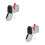 2Pcs Mini Silver Mailbox Model Iron Mounted Wall Post Box Ornament 7