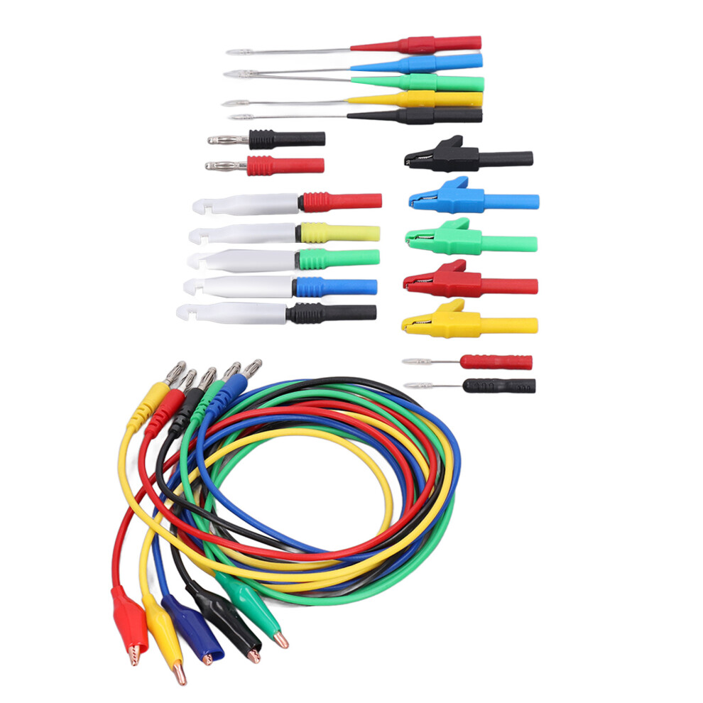 Banana Plug Test Leads Kit, Copper Conductivity, 4Mm Size 5091357453583