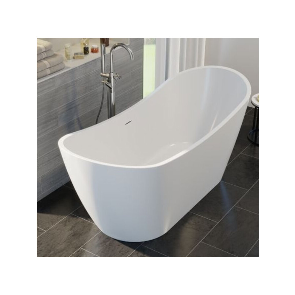 Freestanding Modern Double Ended Bath 1700 X 730Mm - Ives By Voda Design 5056474585586