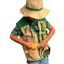 Kinder-Erkundungsoutfit mit Weste & Hut für Outdoor-Rollenspiele 100-140 cm