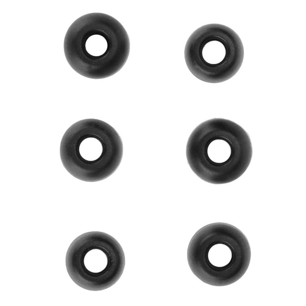 6Pcs Memory Foam Earplugs For Wireless Earbuds, 3 Sizes Black 4981357456268