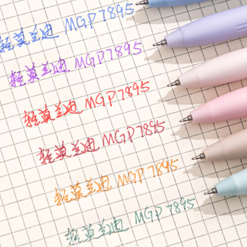 Ensemble de stylos Gel à séchage rapide, 6 pièces,-Couleur rétro 2