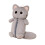 Tissu spacieux de compartiment de cas zippé par modèle-Chat gris 1