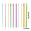 Crayons de couleur Macaron avec gomme, 30 pièces, crayons-Jaune 4