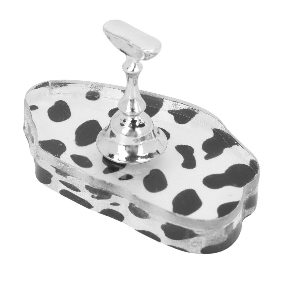 Acrylic Nail Art Display Stand Portable Holder for DIY Practice Silver