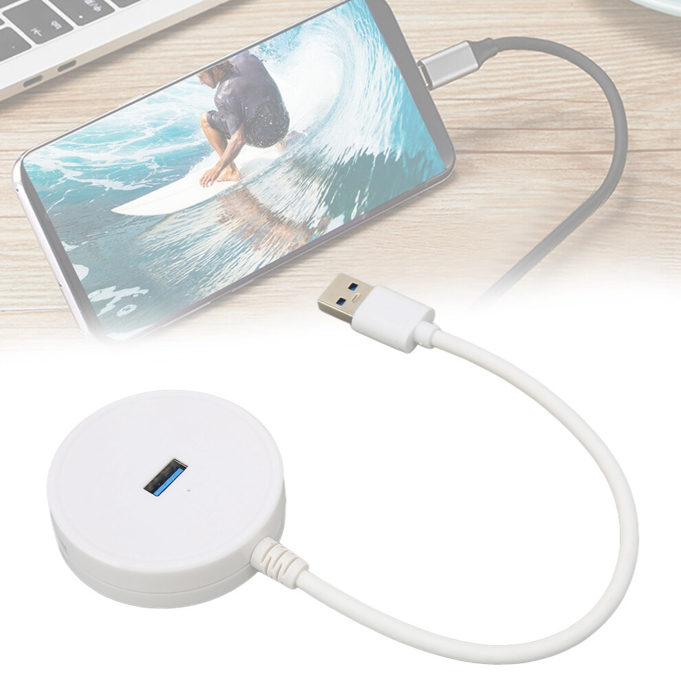Usb Hub 4 Ports, 5Gbps, 10Tb Capacity, Usb3.0 Splitter White 4961357457359
