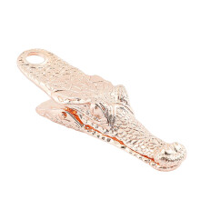 Alligator Kopf Metall Lesezeichen Datei Clip für-Roségold L