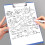 Klemmbrett im Letter-Format mit-A4 horizontaler Stil 3