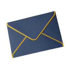 100 Stück 5 x 7 Fuß perlmuttfarbene schwarze Umschläge-Blau