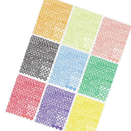 Letternummersticker Waterdichte PVC-sticker voor Journaling-3