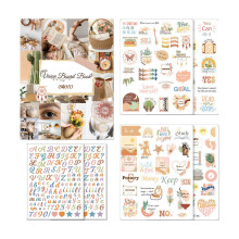 Stickerboekjes Artistieke Decoratieve Sticker voor-B