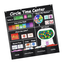 Cirkel Tijdcentrum Zakdiagram Inclusief Kalender Weer Letter