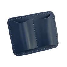 Retro dubbele pennenhoes Elegante pennenhouder met-blauw