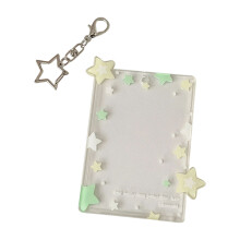 Sterrenprint kaarthoes 3 inch acryl fotovitrine met ster-Y