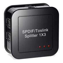 Digital Optical Audio 1X3 Splitter SPDIF TOSLINK Optical Fiber Audio Splitter 1 In 3 Out For Blu-ray DVD HDTV