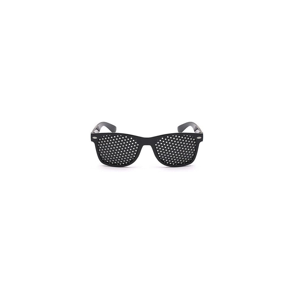 Black Pinhole Glasses Vision Correction Pc Material Anti-Myopia Anti-Emmetropia Unisex One-Size Strengthening