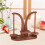 Magnetic Wool Bobbin Rotary Double Spindle Crocheting Tool For Handwork Brown 2