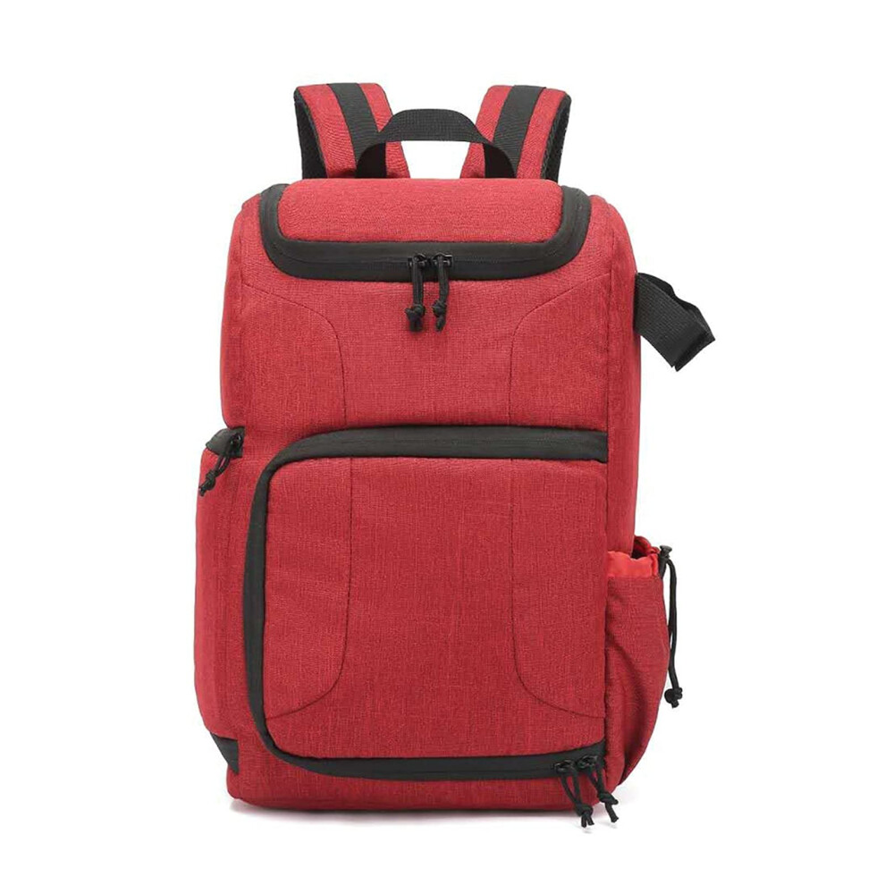 Multi-Functional Waterproof Camera Bag Backpack Type 1 Large-Capacity Travel Knapsack For Outdoor Photography Red 9354506655969
