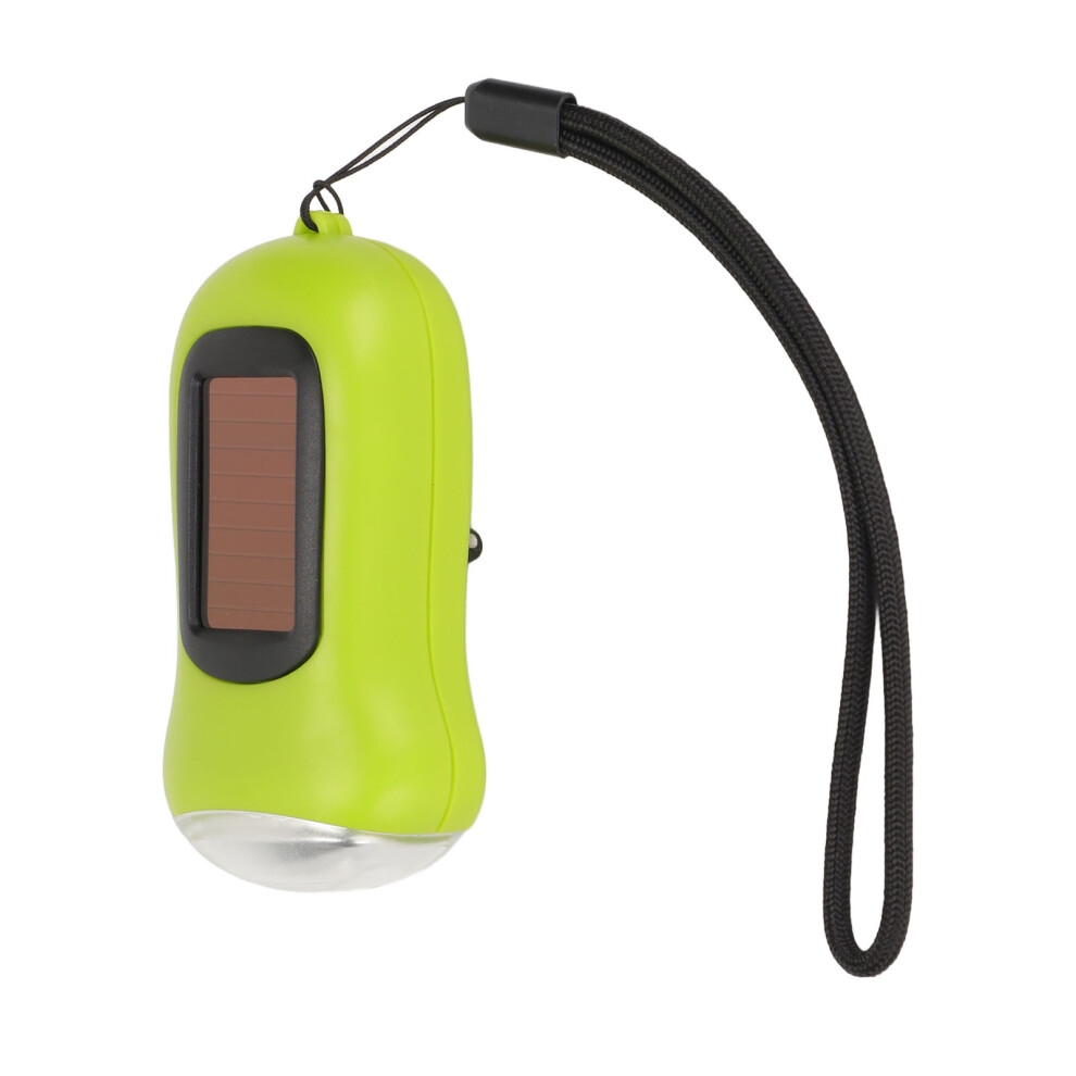 Ergonomic Hand Crank Solar Flashlight Led Durable For Boats & Cars 6941357460694