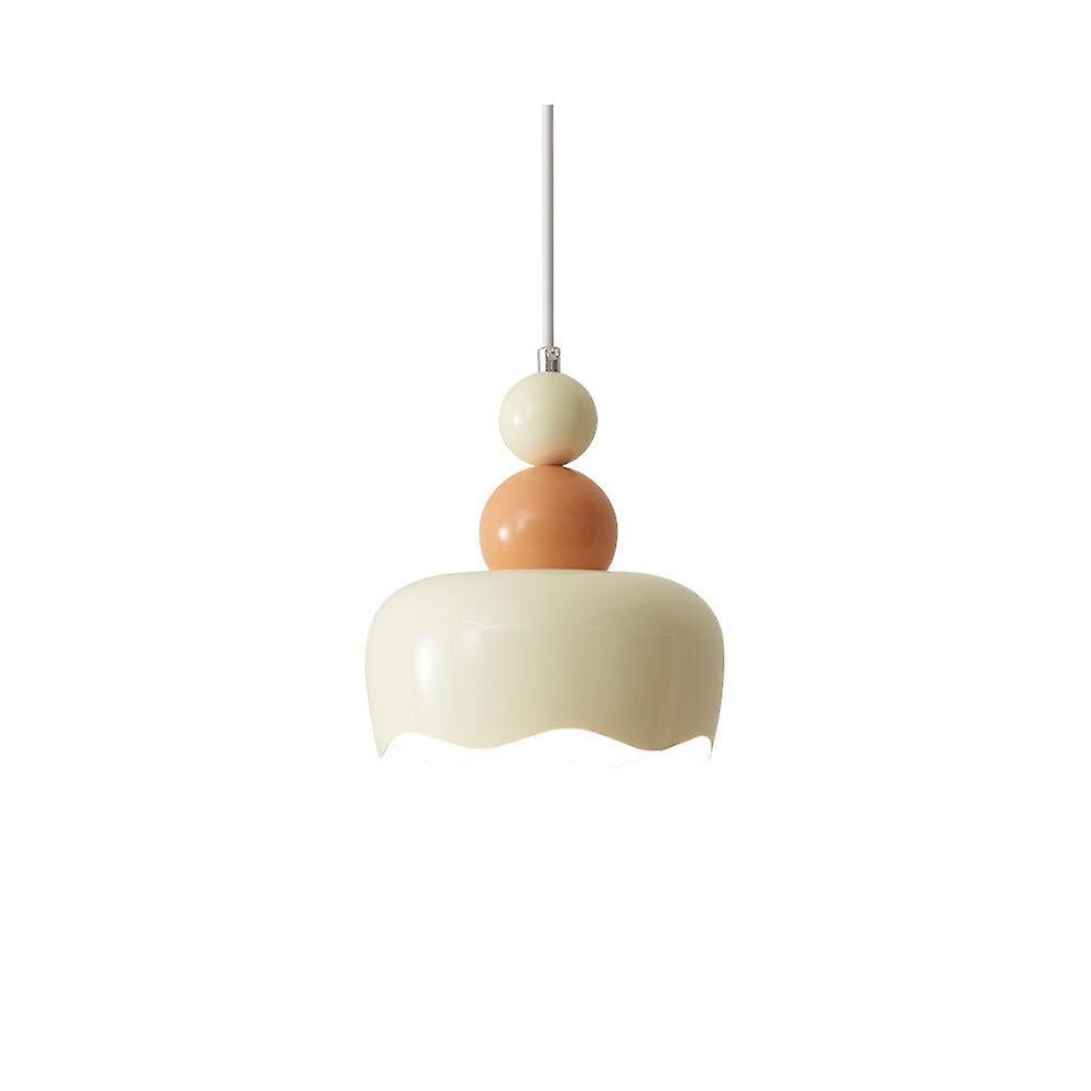 Kikidex (As Show, One Size) Chandelier, Nordic Style Bedroom Bedside Chandelier, Dining Room And Living Room Hanging Chandelier Cream
