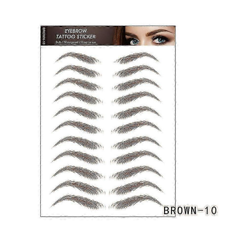 Kikidex (As Show, One Size) 66 Pairs Eyebrow Tattoo Stickers 4D Hair-Like Authentic Eyebrows Temporary