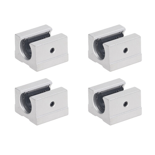 4 Stück Linearkugellager-Gleitblock SBR12UU 1