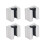 4 Stück Linearkugellager-Gleitblock SBR12UU 10