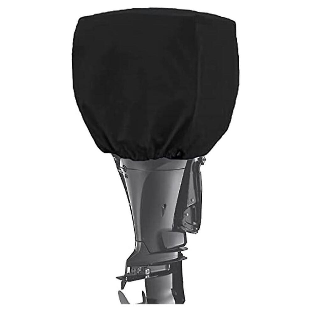 Kikidex (As Show, One Size) Boat Engine Cover, Outboard Motor Propeller Hood, Waterproof 420D Oxford Fabric For Boat, Barge, Skiff, 15Hp