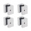 4 Stück Linearkugellager-Gleitblock SBR12UU 8